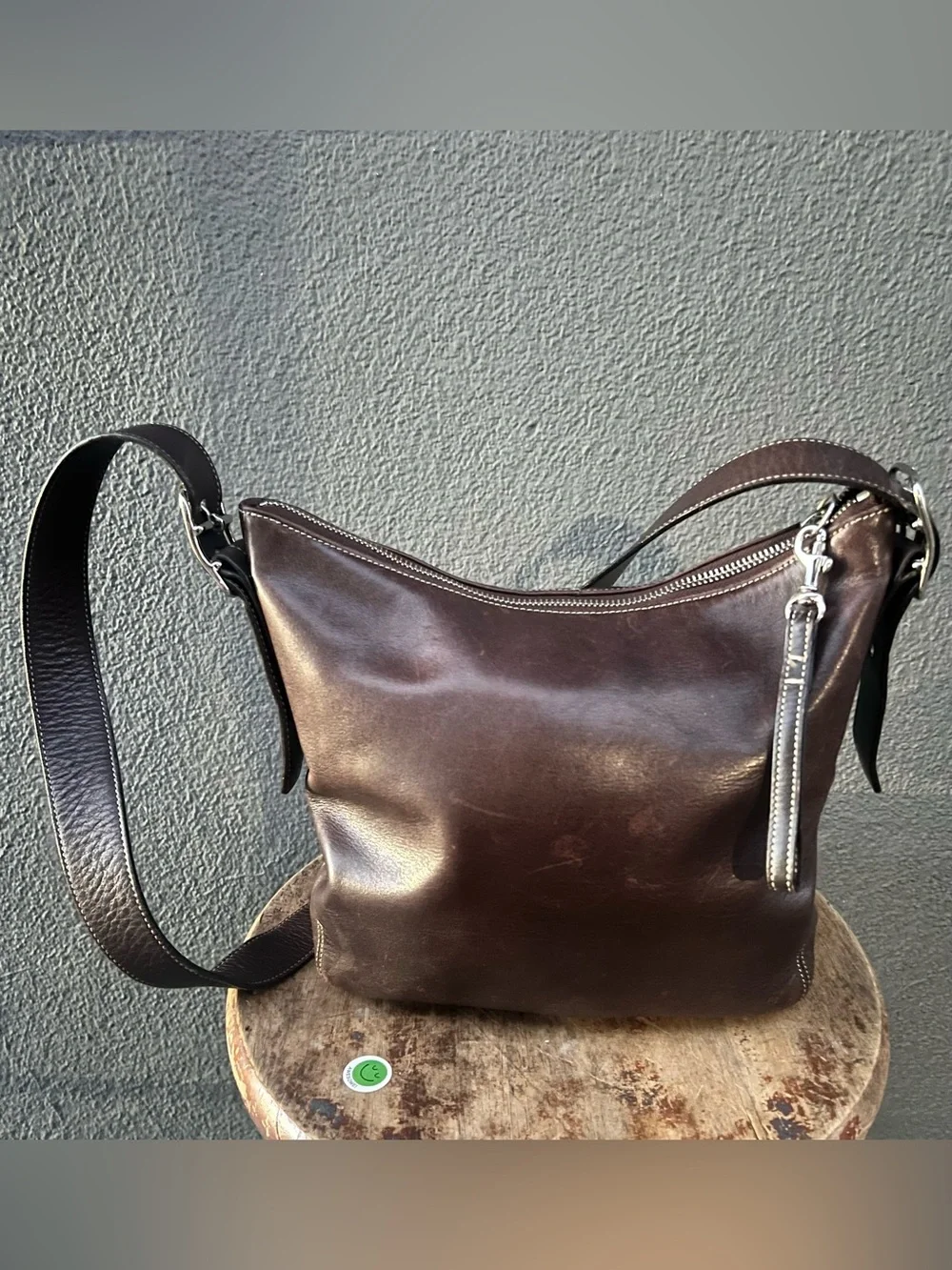 Vintage 90s COACH Legacy Duffle Purse A04D-9326 Brown Crossbody Shoulder Leather